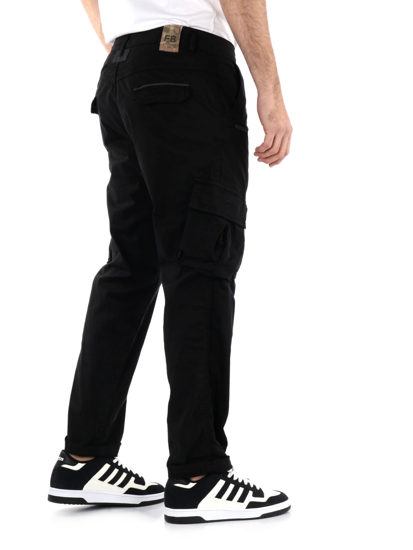 PANTALONE CARGO LOOSE FIT FB UOMO NERO