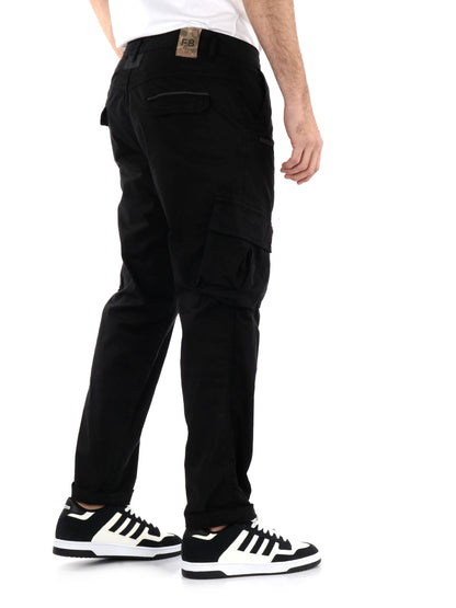 PANTALONE CARGO LOOSE FIT FB UOMO NERO