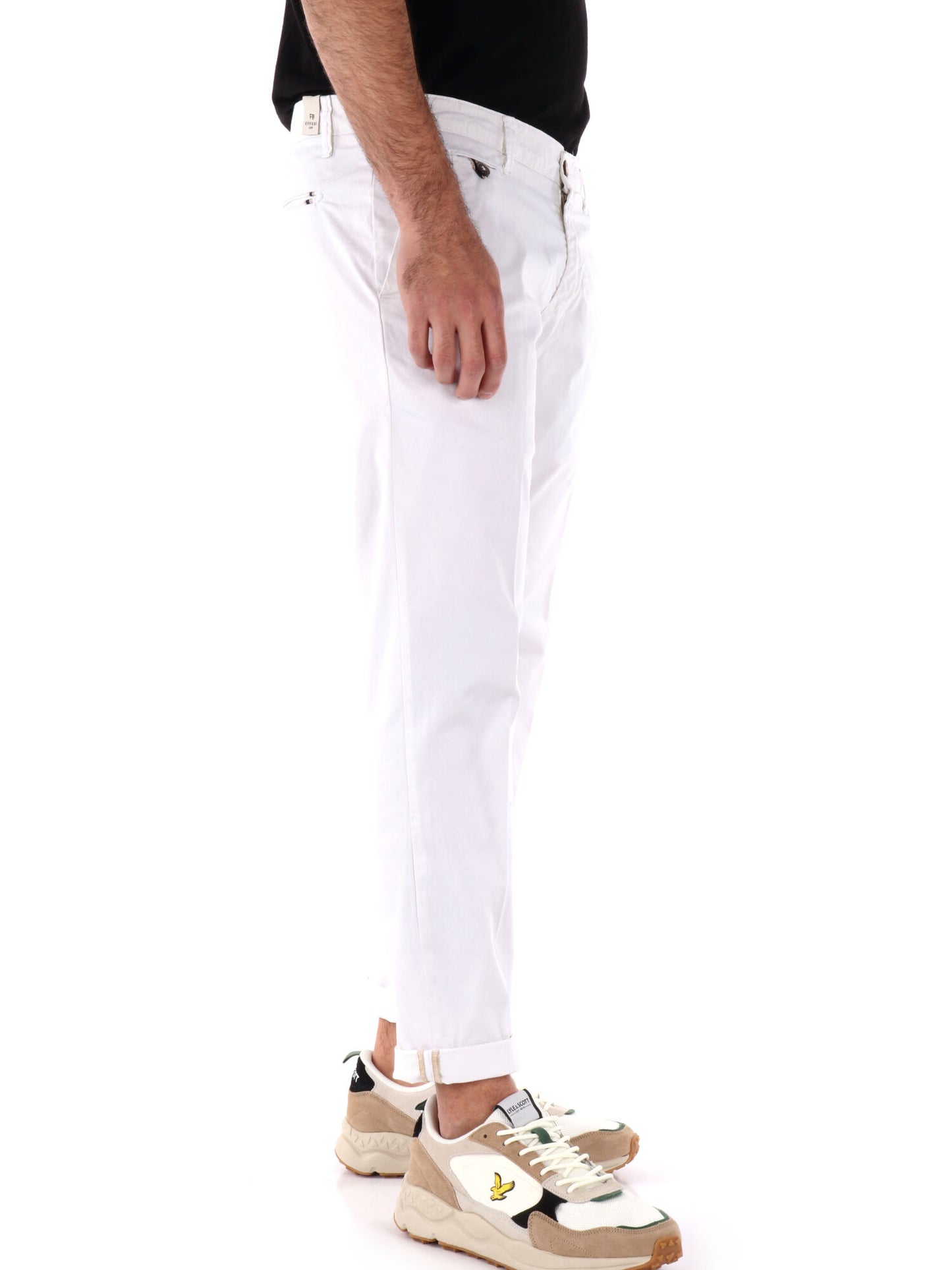 PANTALONE ZETA FB UOMO BIANCO