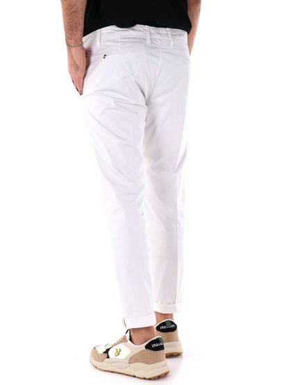 PANTALONE ZETA FB UOMO BIANCO