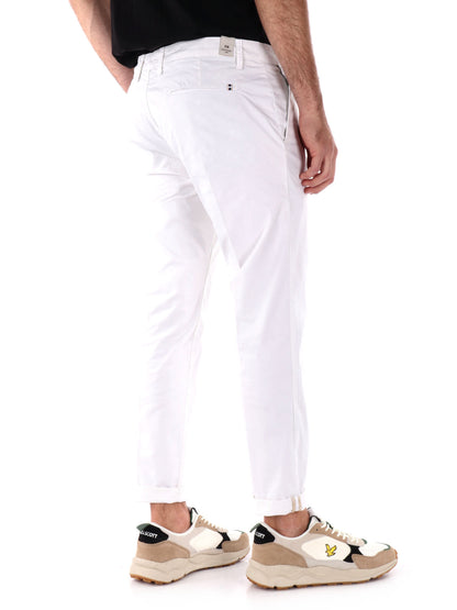 PANTALONE ZETA FB UOMO BIANCO