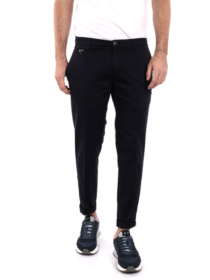 Pantalone Zeta in lycra blu da uomo dal design casual e funzionale
