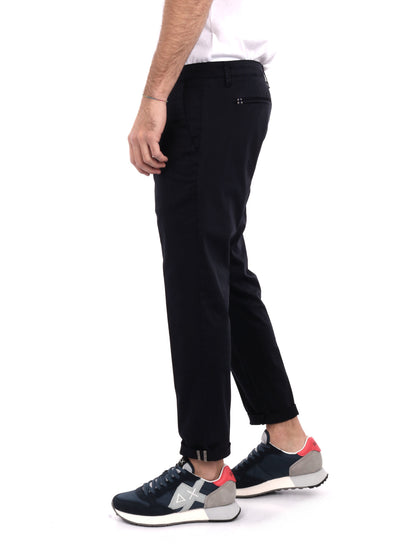 Pantalone Zeta in lycra blu da uomo dal design casual e funzionale