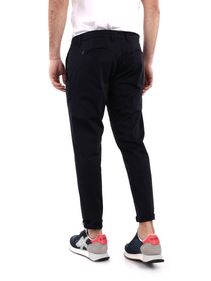 Pantalone Zeta in lycra blu da uomo dal design casual e funzionale