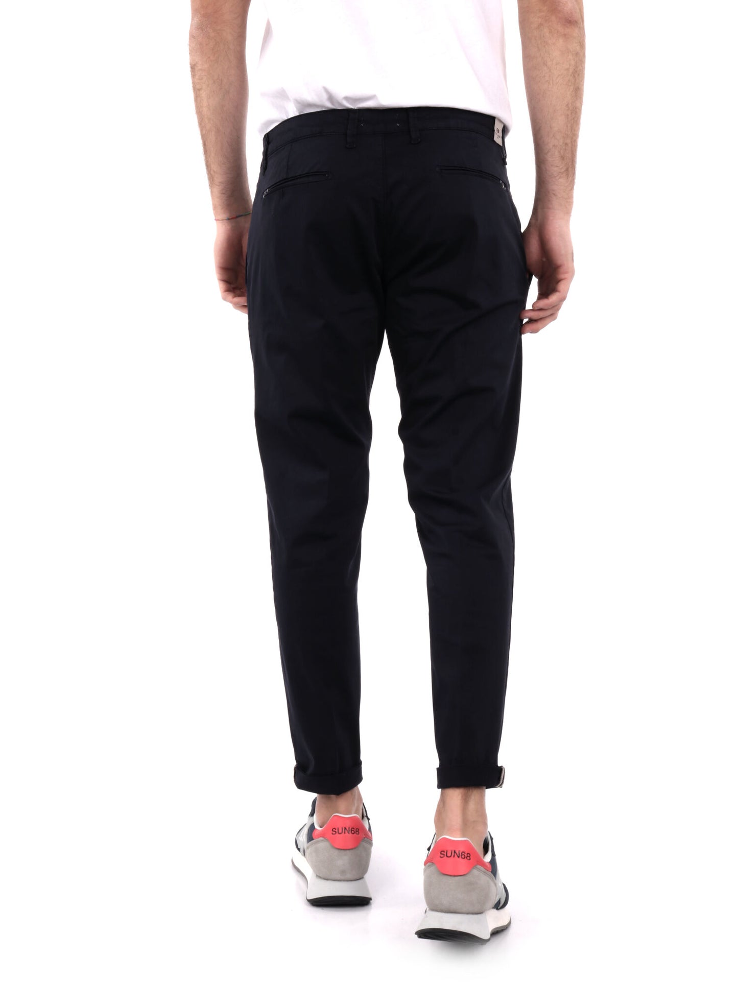 Pantalone Zeta in lycra blu da uomo dal design casual e funzionale