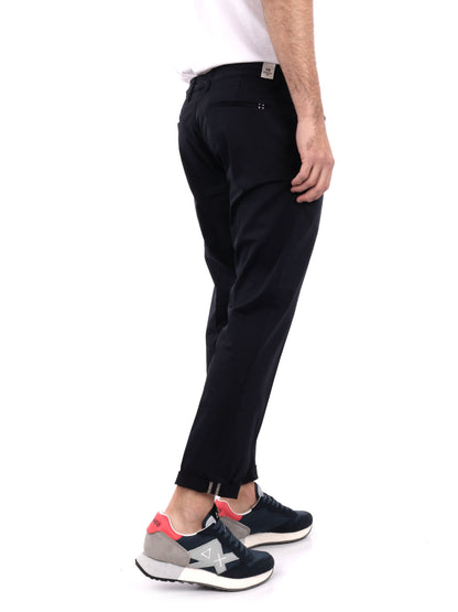 Pantalone Zeta in lycra blu da uomo dal design casual e funzionale