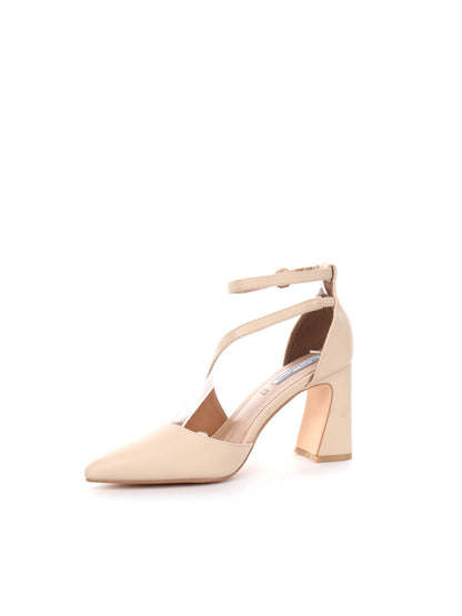 DECOLLETÉ CON CINTURINO INTRECCIATO QUEEN HELENA DONNA BEIGE