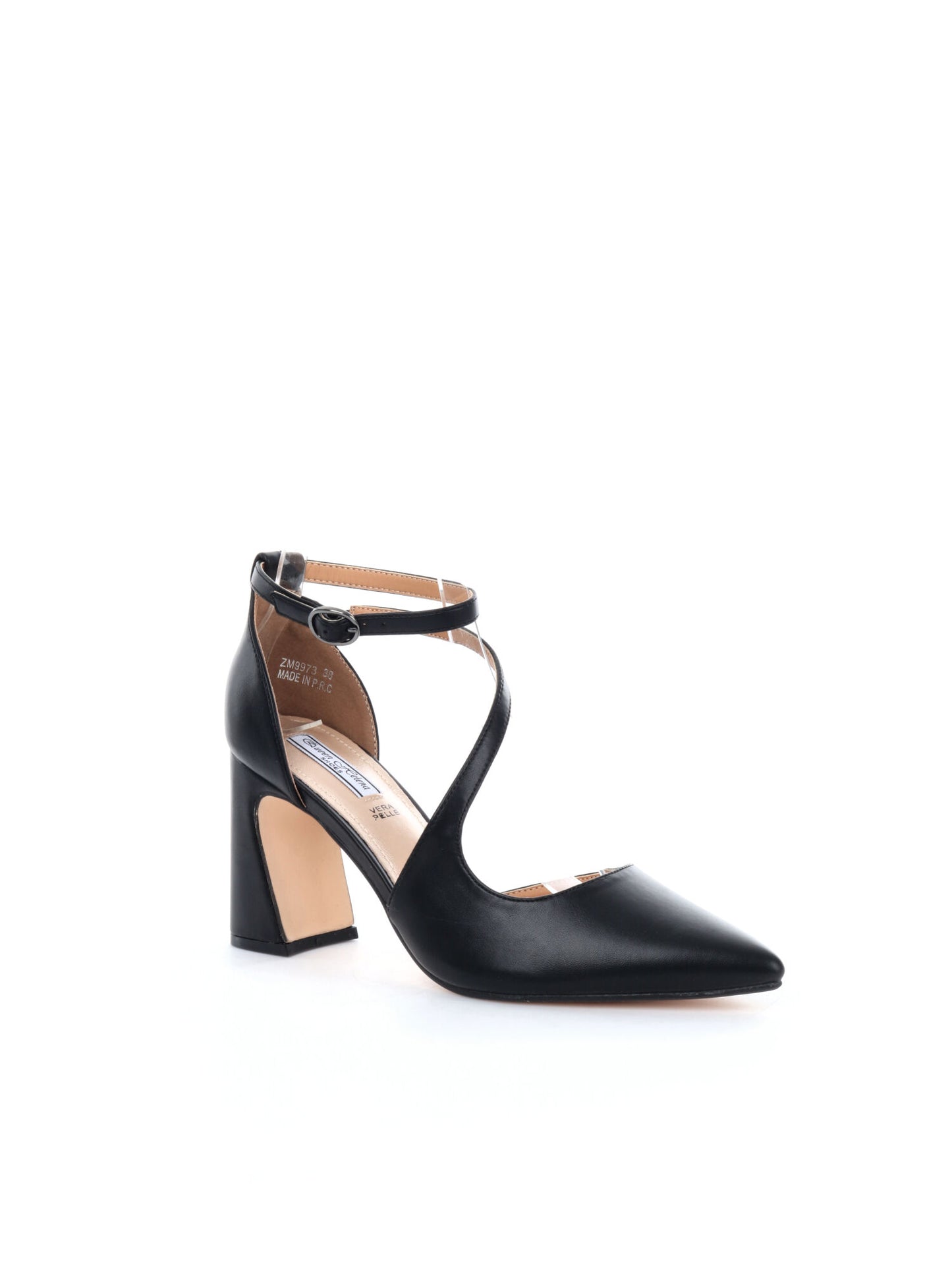 DECOLLETÉ CON CINTURINO INTRECCIATO QUEEN HELENA DONNA NERO