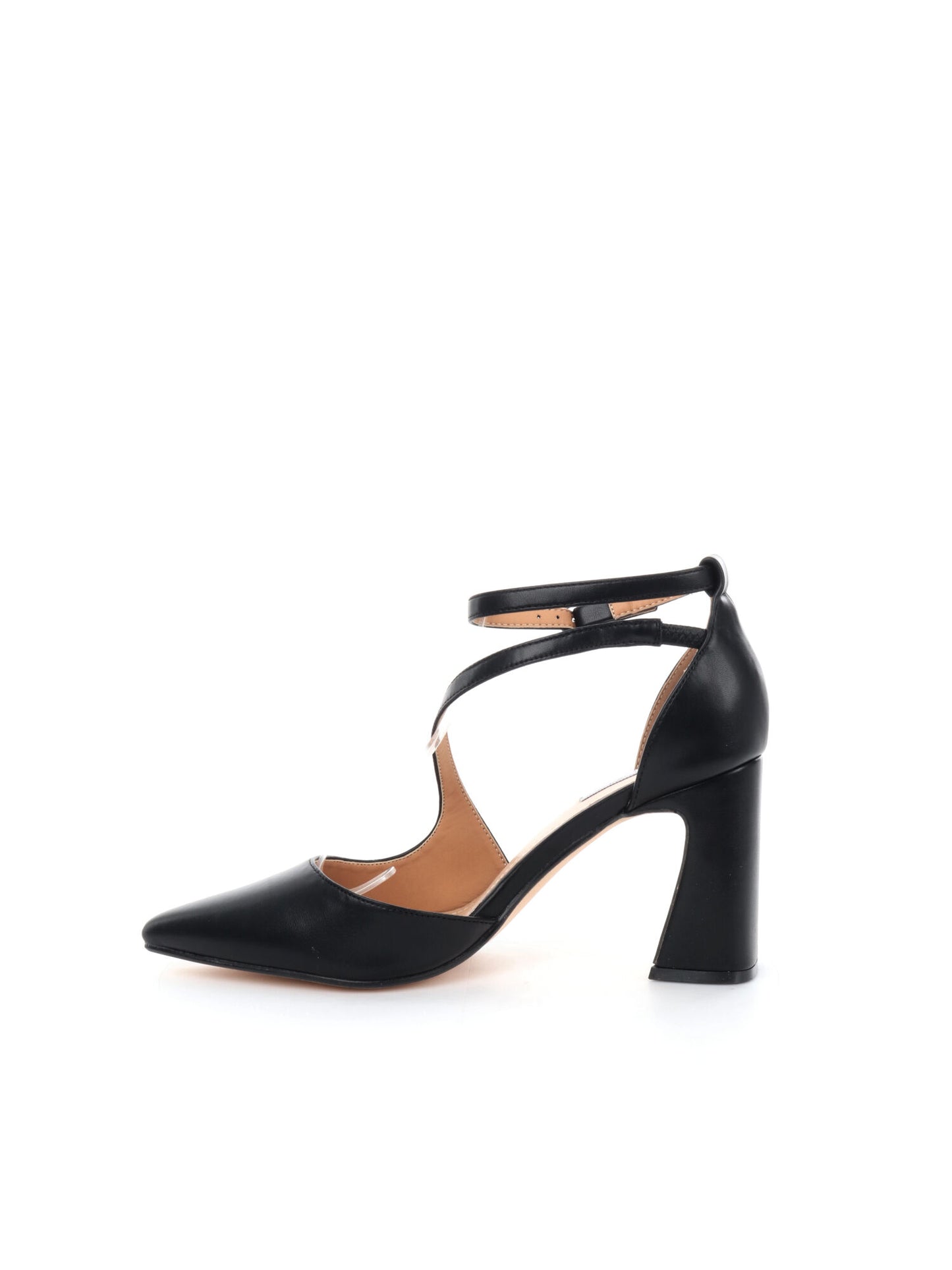 DECOLLETÉ CON CINTURINO INTRECCIATO QUEEN HELENA DONNA NERO