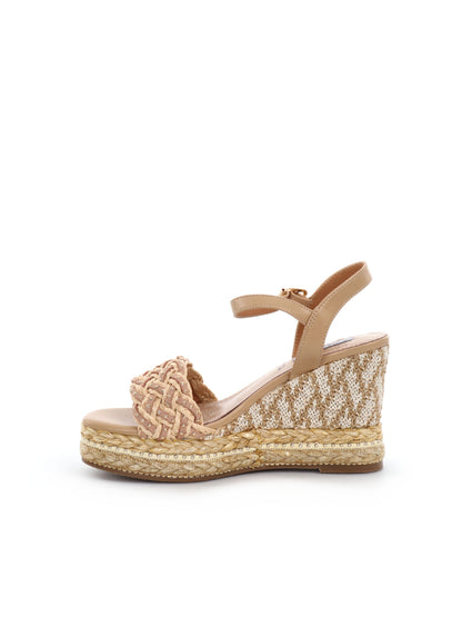 SANDALO CON ZEPPA QUEEN HELENA DONNA BEIGE