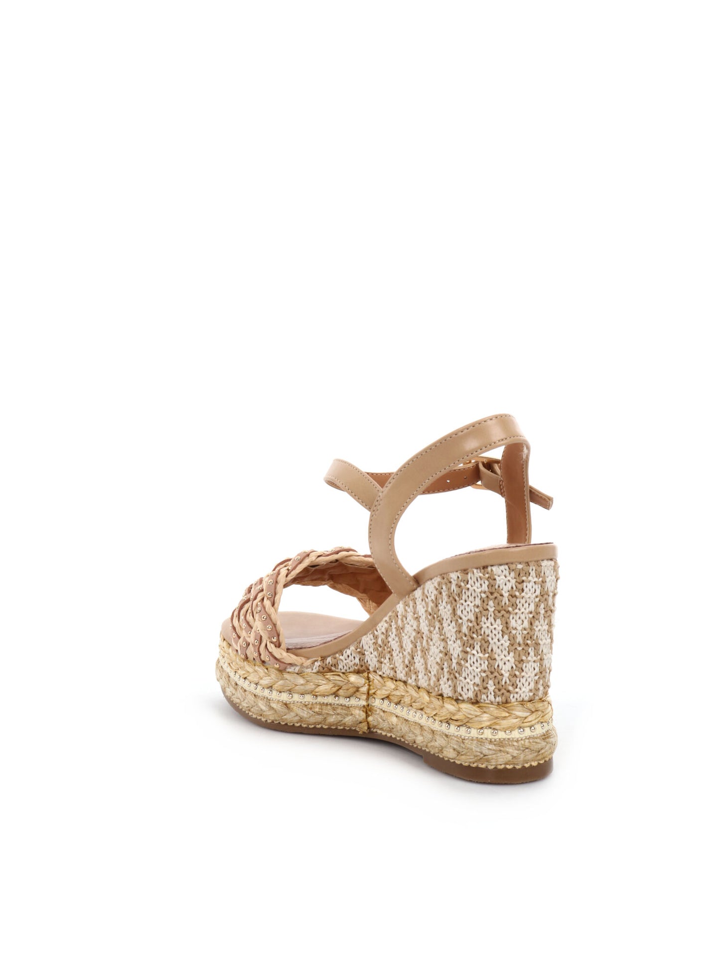 SANDALO CON ZEPPA QUEEN HELENA DONNA BEIGE