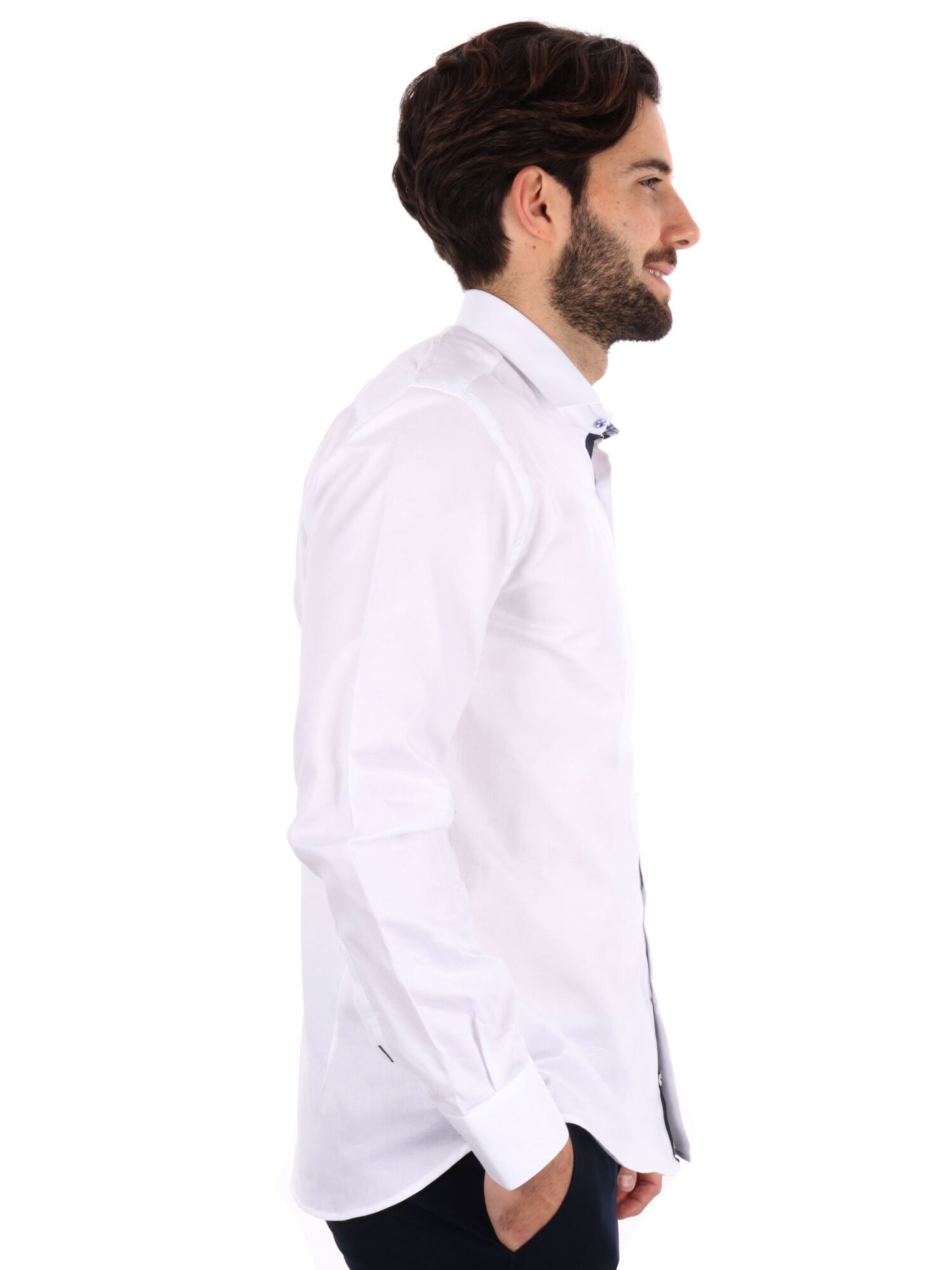 CAMICIA DOPPIO RITORTO FB UOMO BIANCO