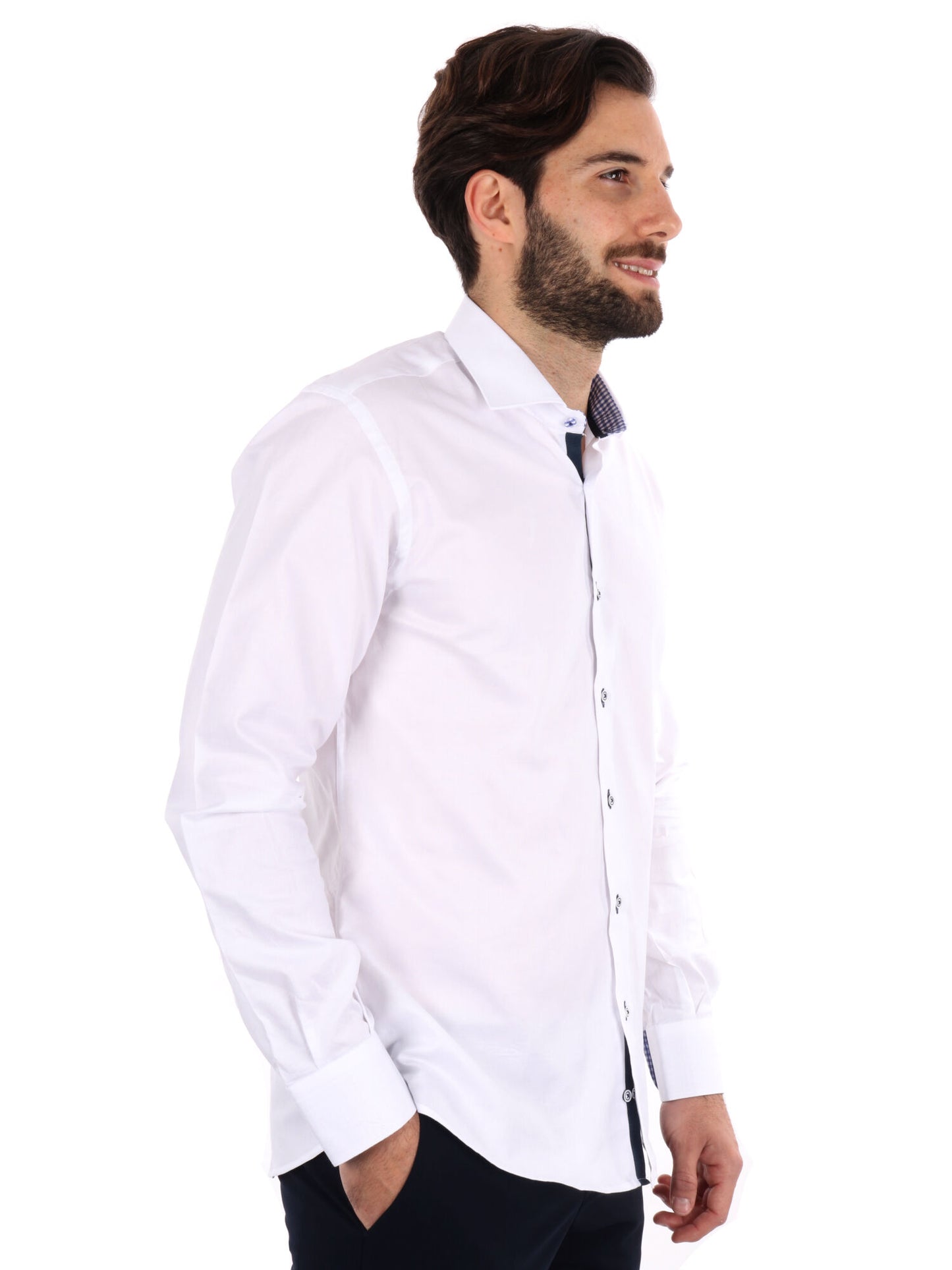 CAMICIA DOPPIO RITORTO FB UOMO BIANCO