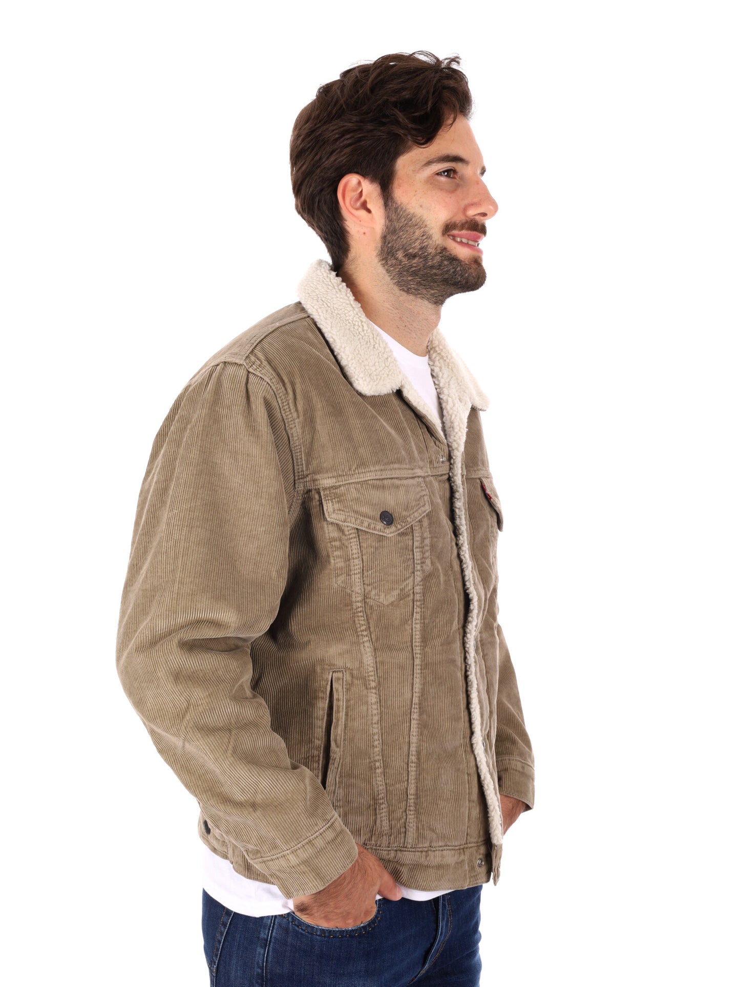 GIACCA SHERPA LEVI'S DA UOMO BEIGE