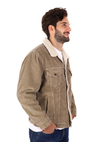 GIACCA SHERPA LEVI'S DA UOMO BEIGE