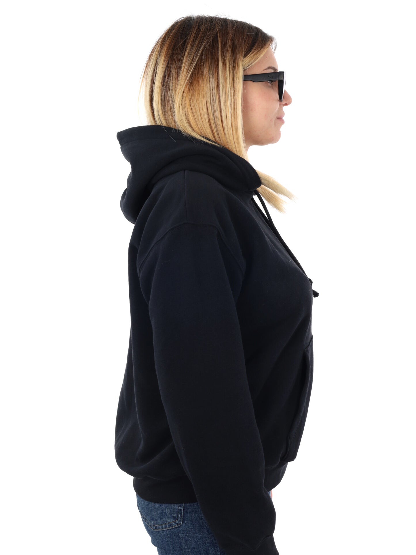 FELPA BASIC CON CAPPUCCIO LEVI'S DA DONNA NERO