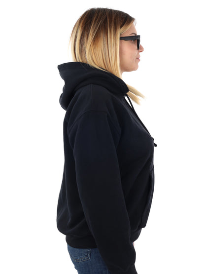 FELPA BASIC CON CAPPUCCIO LEVI'S DA DONNA NERO