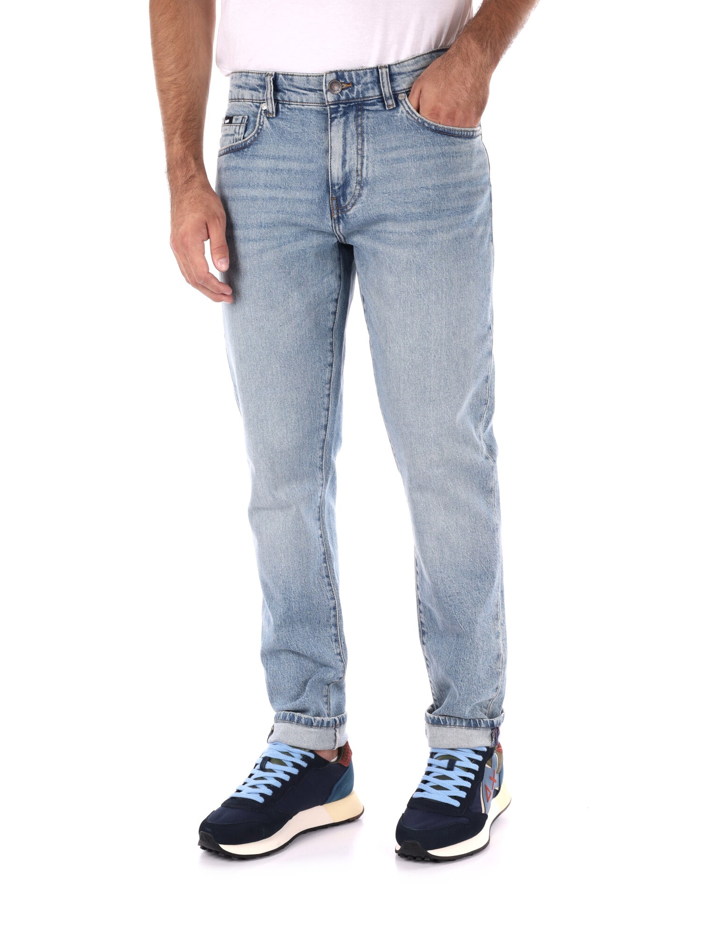 JEANS SLIM ALBERT SIMPLE REV GAS DA UOMO LIGHT DENIM