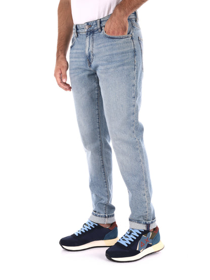 JEANS SLIM ALBERT SIMPLE REV GAS DA UOMO LIGHT DENIM