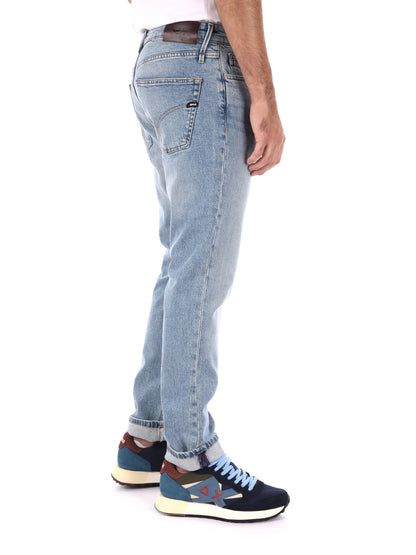 JEANS SLIM ALBERT SIMPLE REV GAS DA UOMO LIGHT DENIM