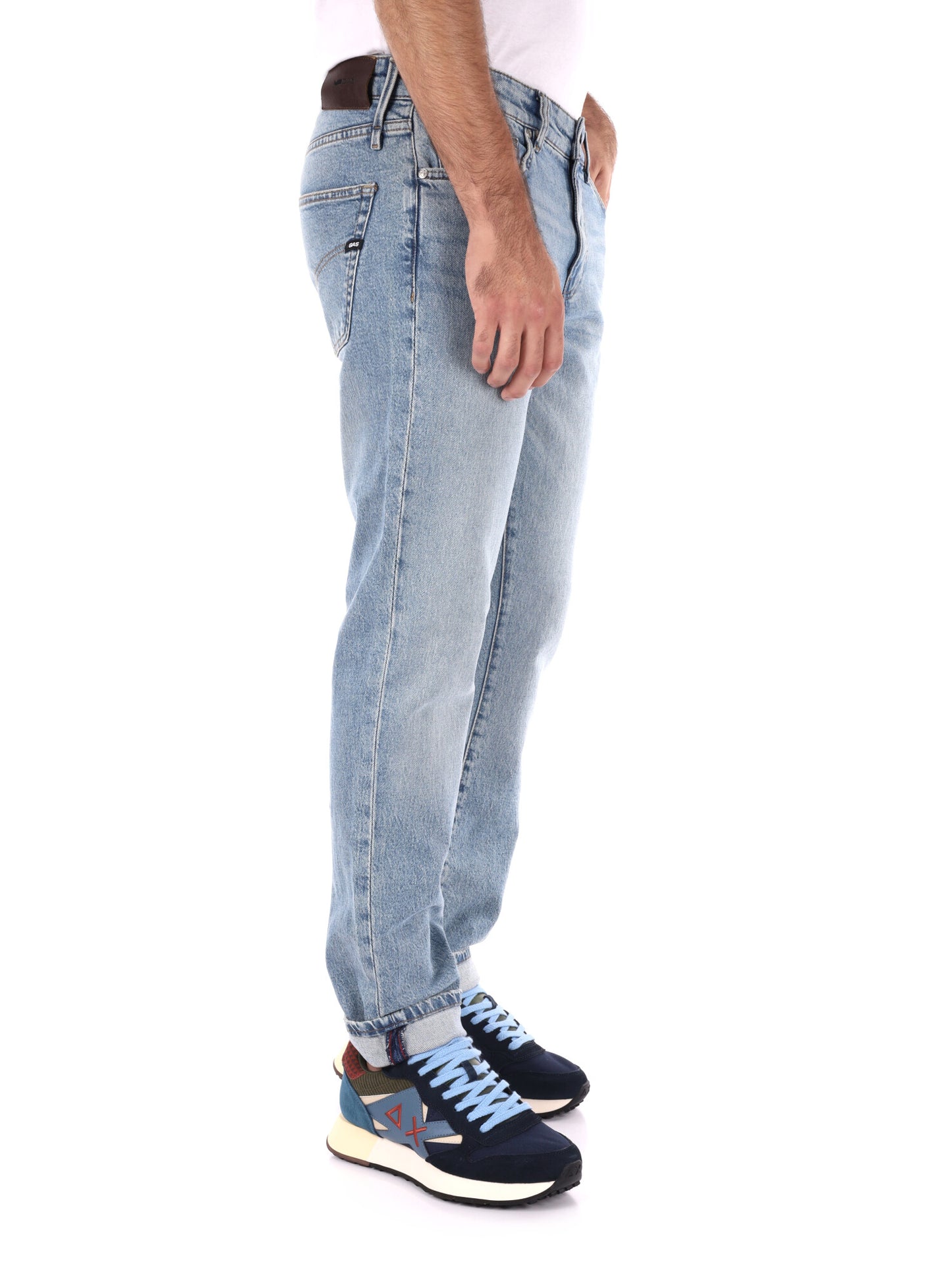 JEANS SLIM ALBERT SIMPLE REV GAS DA UOMO LIGHT DENIM