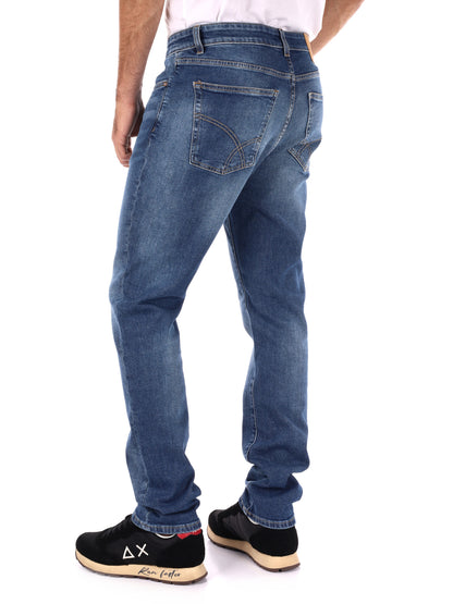 JEANS SLIM ALBERT SIMPLE RE GAS DA UOMO BLU DENIM