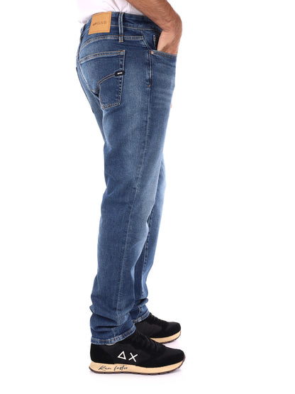 JEANS SLIM ALBERT SIMPLE RE GAS DA UOMO BLU DENIM