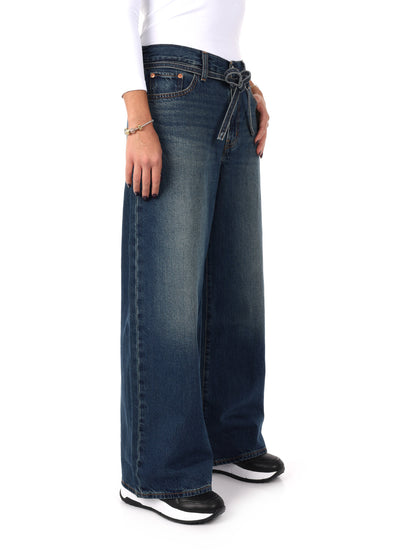 JEANS XL STRAIGHT LEVI'S DONNA DENIM SCURO