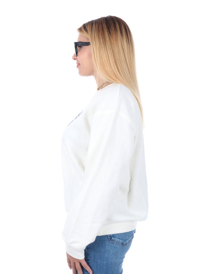 FELPA GIROCOLLO LEVI'S DA DONNA PANNA