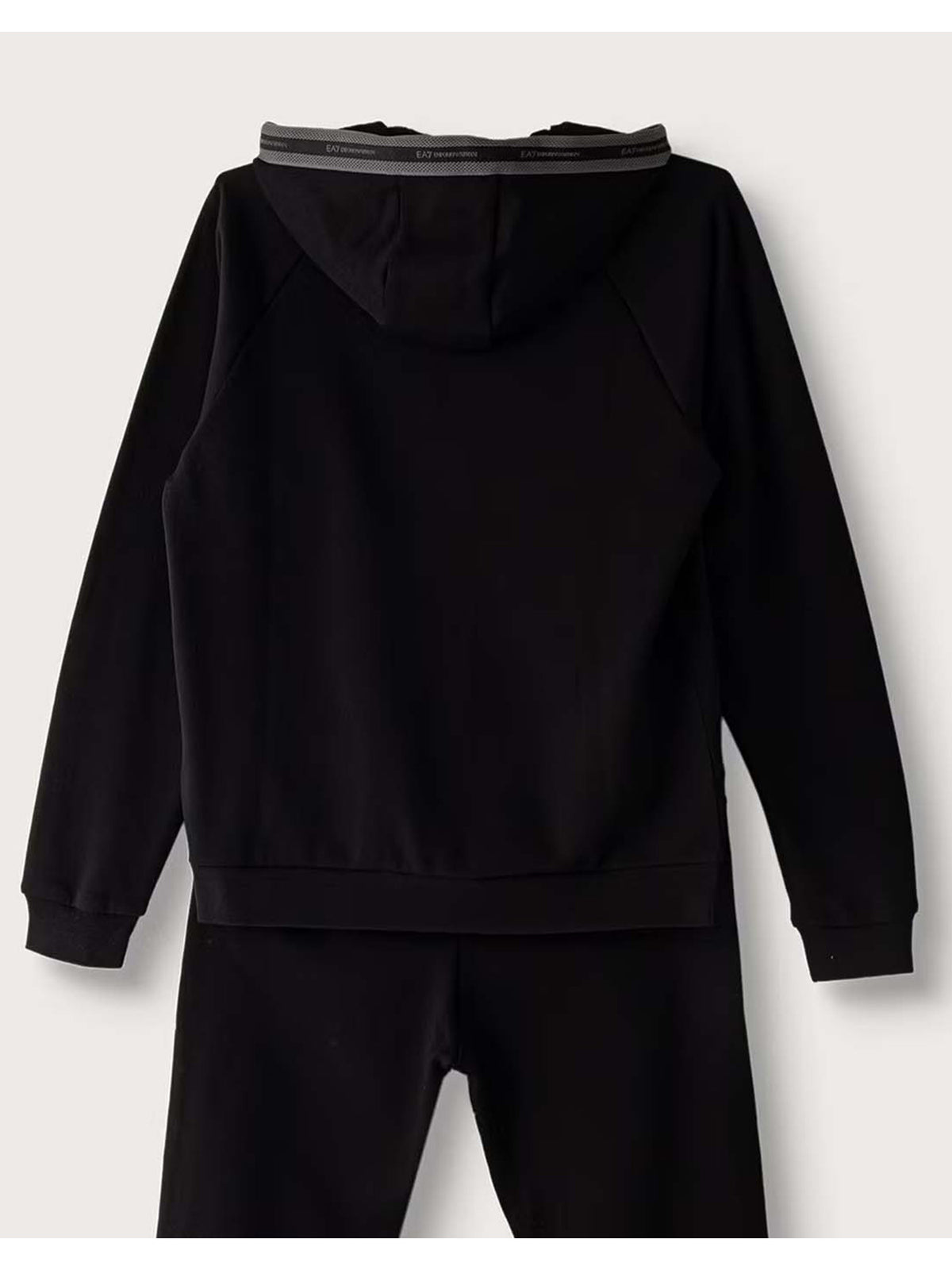 Ea7 Emporio Armani Train Logo Serie, felpa Unisex bambino nera