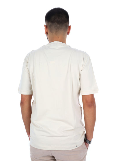 Ea7 Emporio Armani Train Logo Serie, t-shirt maniche corte da uomo bianca