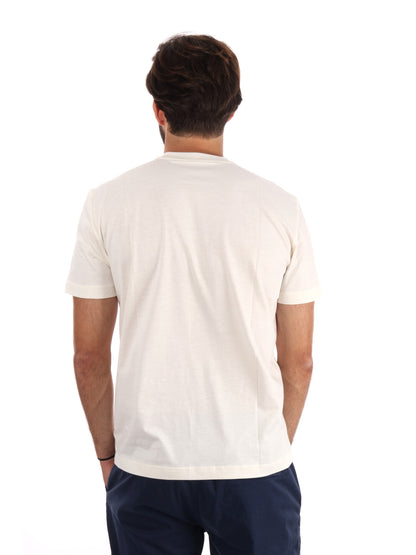 T-SHIRT GIROCOLLO TRAIN VISIBILITY EA7 EMPORIO ARMANI VANIGLIA