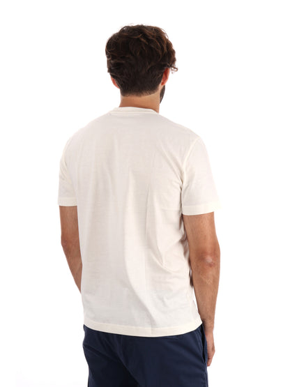 T-SHIRT GIROCOLLO TRAIN VISIBILITY EA7 EMPORIO ARMANI VANIGLIA