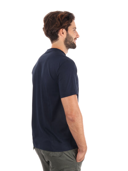 T-SHIRT GIROCOLLO TRAIN VISIBILITY EA7 EMPORIO ARMANI BLU BEIGE