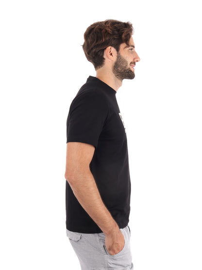 T-SHIRT GIROCOLLO TRAIN VISIBILITY EA7 EMPORIO ARMANI NERO BEIGE