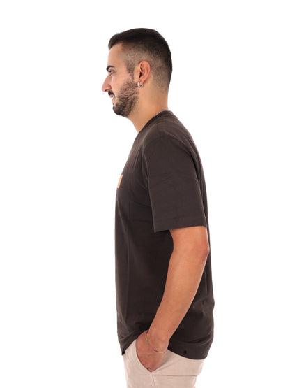 Ea7 Emporio Armani Train Visibility, t-shirt da uomo marrone