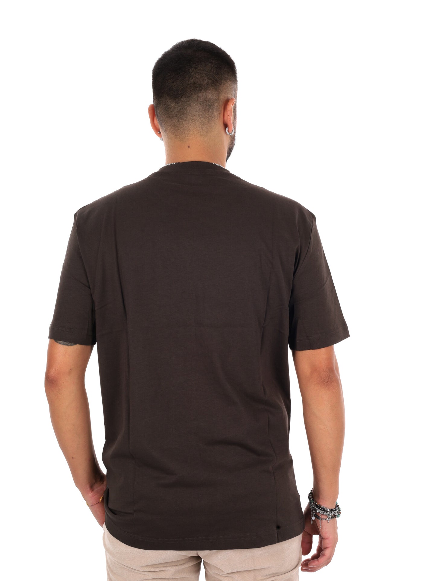 Ea7 Emporio Armani Train Visibility, t-shirt da uomo marrone