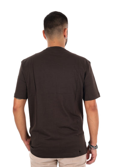Ea7 Emporio Armani Train Visibility, t-shirt da uomo marrone