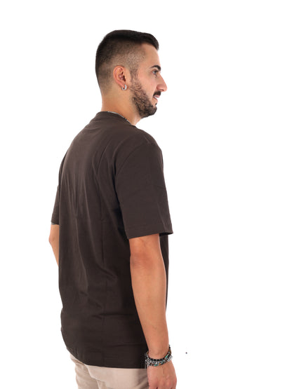 Ea7 Emporio Armani Train Visibility, t-shirt da uomo marrone