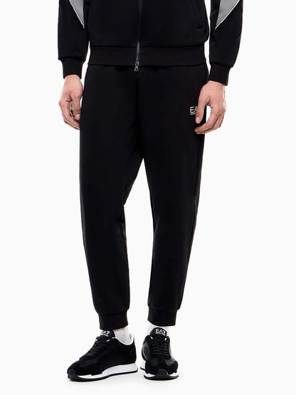 Ea7 Emporio Armani Train Colourbloc, pantalone da uomo nero