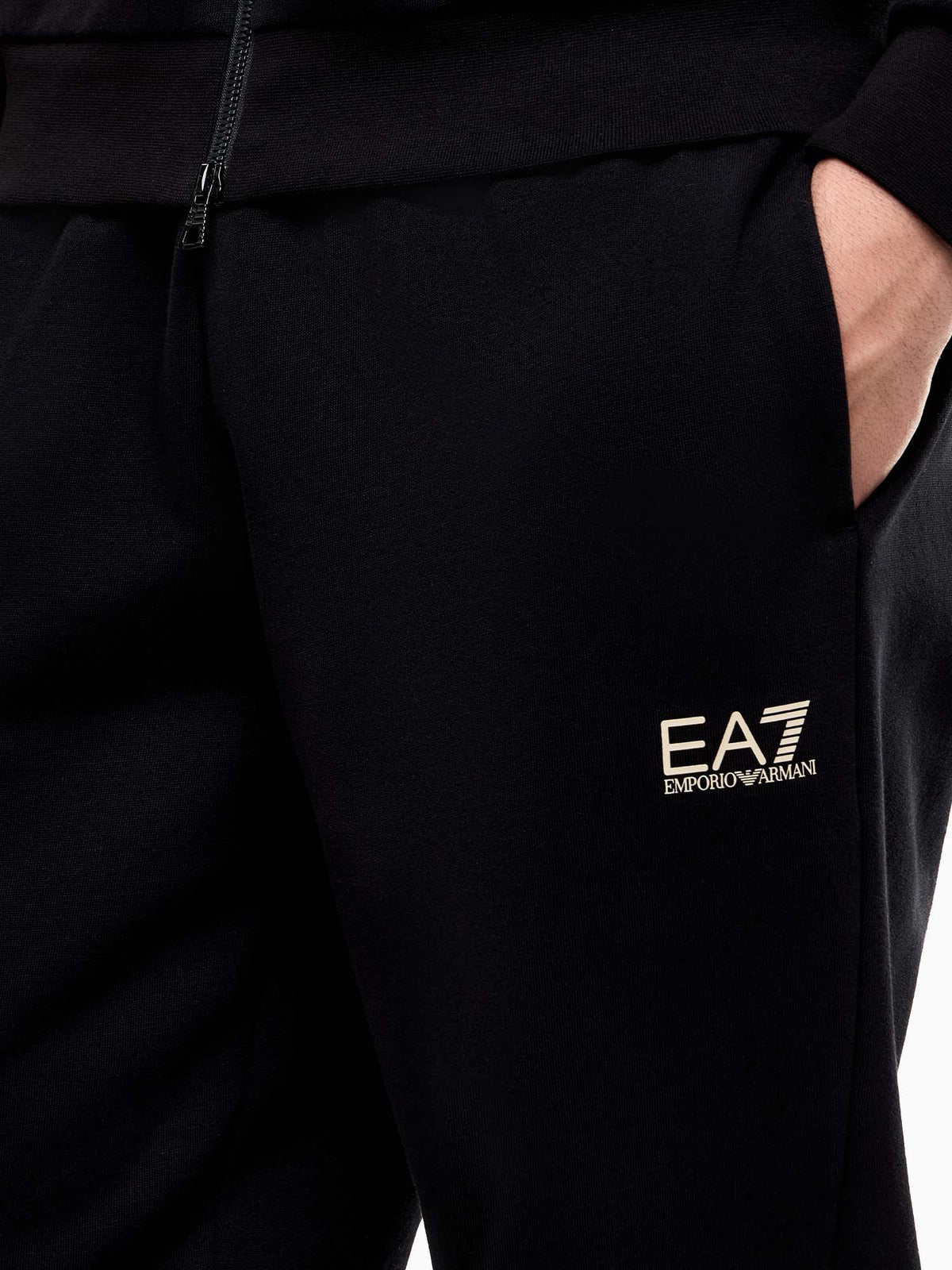 Ea7 Emporio Armani Train Colourbloc, pantalone da uomo nero