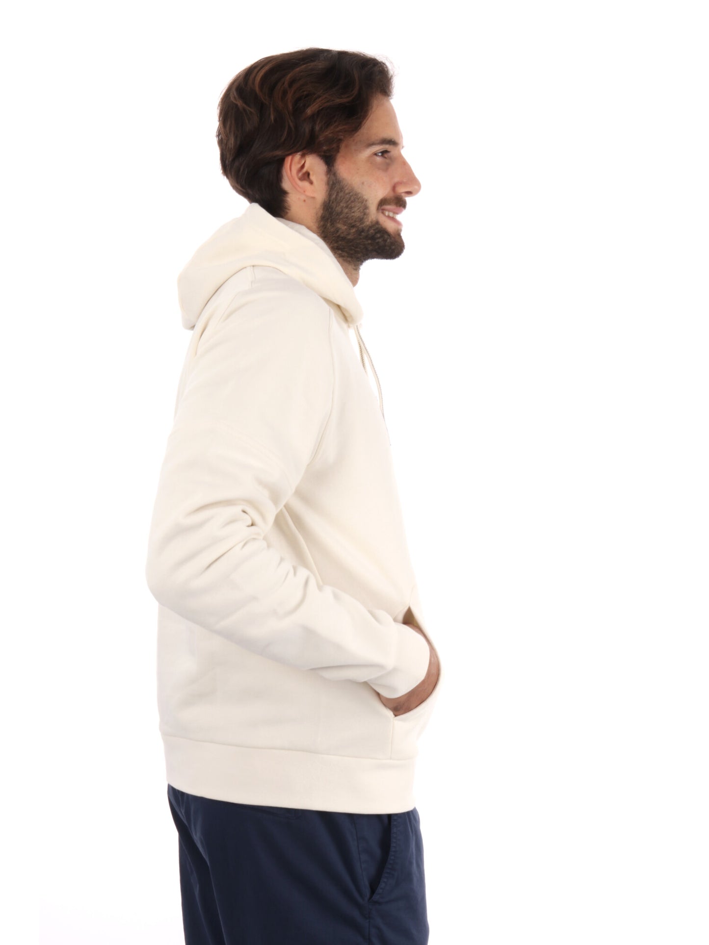 FELPA TRAIN VISIBILITY EA7 EMPORIO ARMANI DA UOMO VANIGLIA