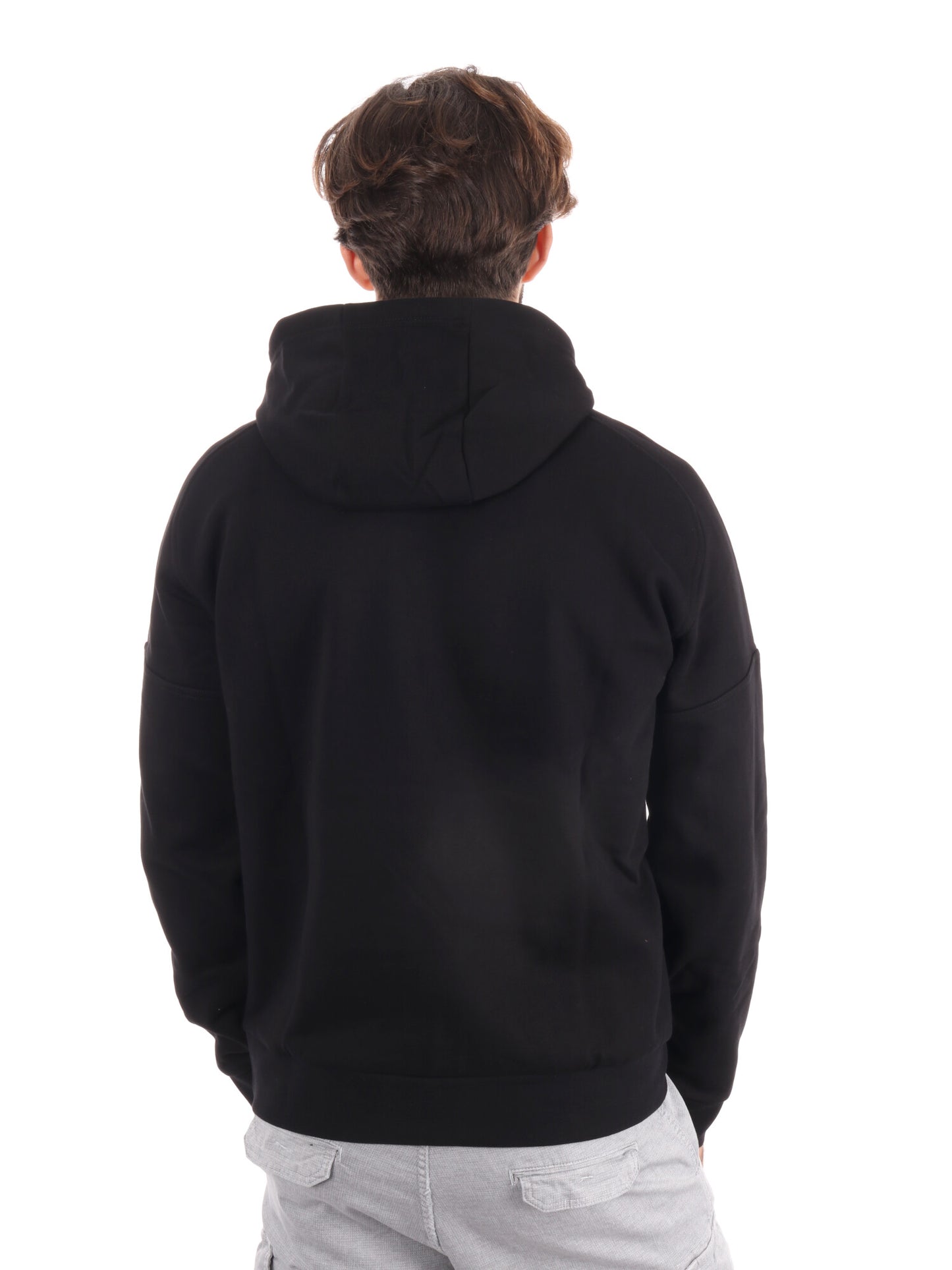 FELPA TRAIN VISIBILITY EA7 EMPORIO ARMANI DA UOMO NERO BEIGE