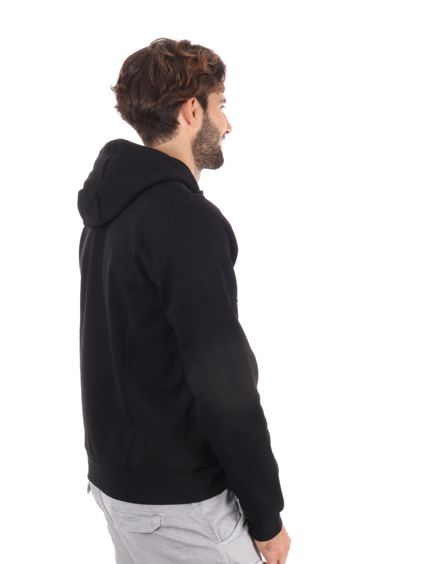 FELPA TRAIN VISIBILITY EA7 EMPORIO ARMANI DA UOMO NERO BEIGE