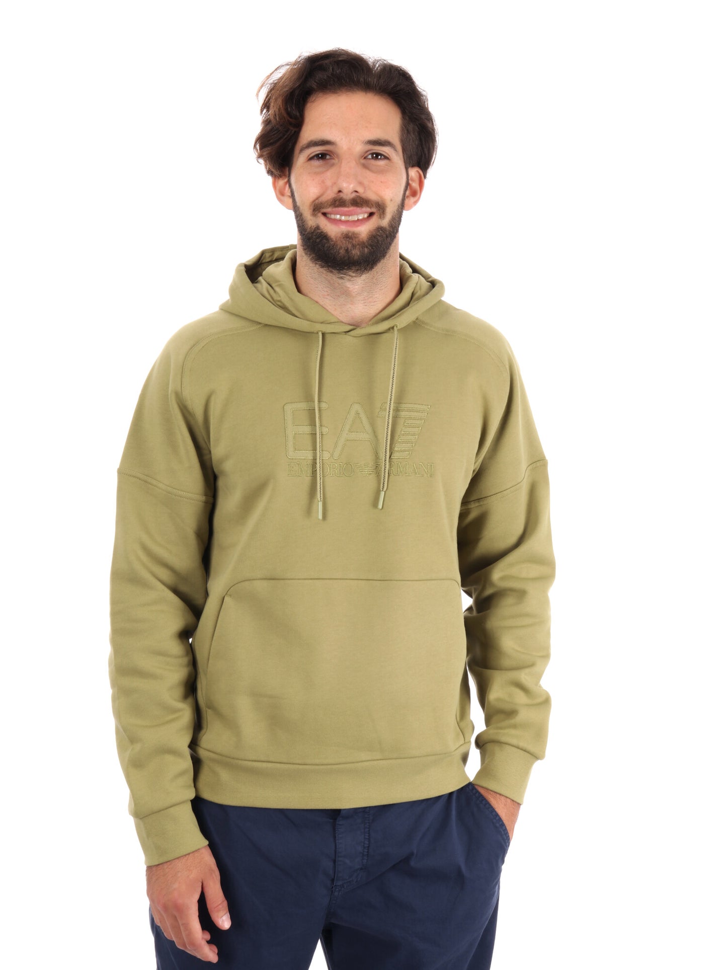 FELPA TRAIN VISIBILITY EMPORIO ARMANI 7 DA UOMO CEDRO