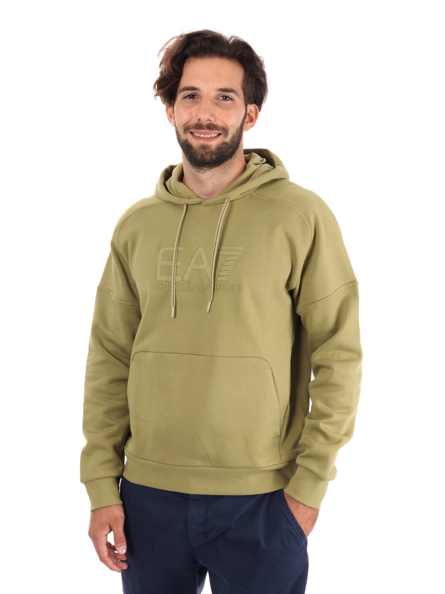 FELPA TRAIN VISIBILITY EMPORIO ARMANI 7 DA UOMO CEDRO