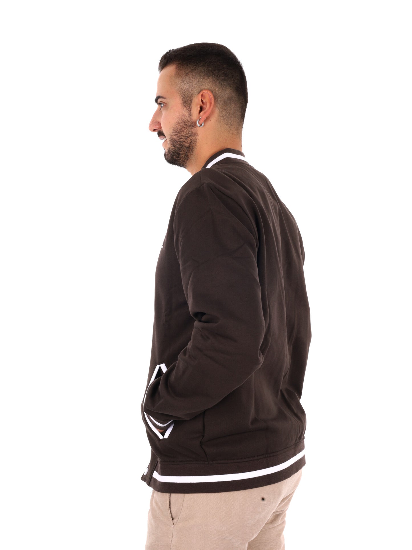 Ea7 Emporio Armani Train Core Fl, felpa da uomo marrone