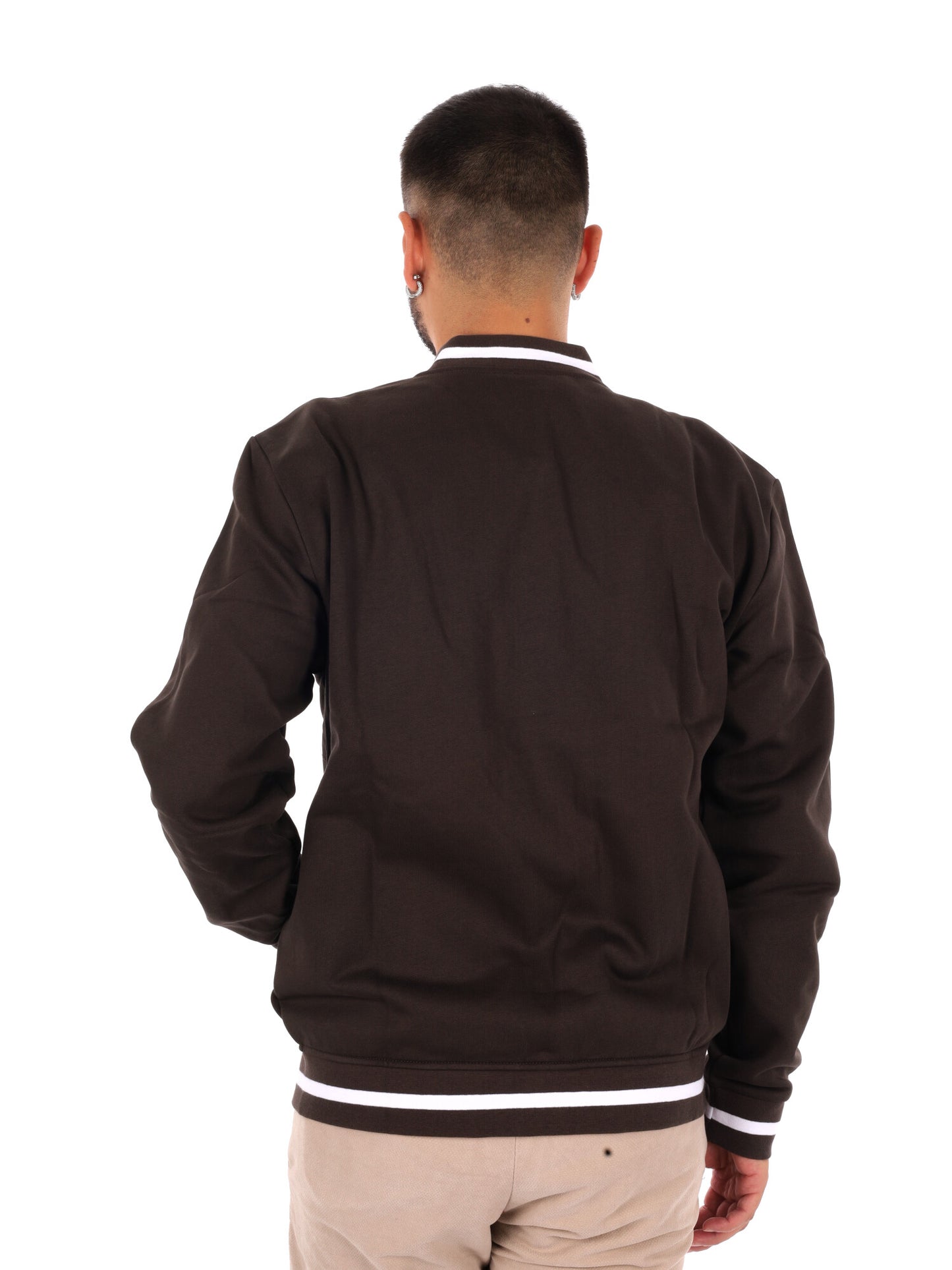 Ea7 Emporio Armani Train Core Fl, felpa da uomo marrone