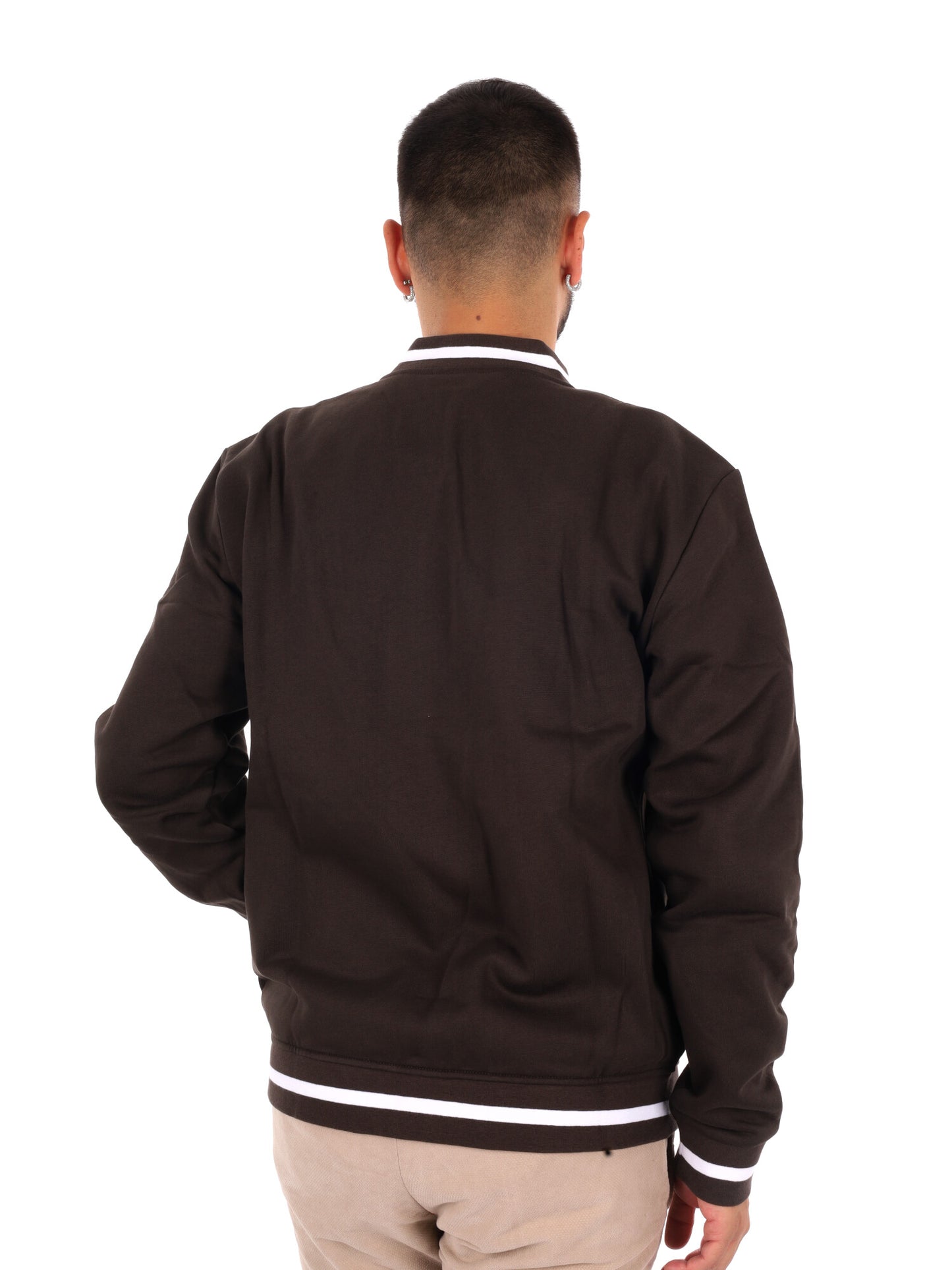 Ea7 Emporio Armani Train Core Fl, felpa da uomo marrone