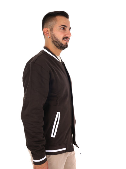 Ea7 Emporio Armani Train Core Fl, felpa da uomo marrone